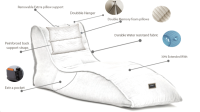 Qubo™ Art Collection DuneLounger Outdoor enhanced outdoor lounger designed for superior comfort and stylish open-air and indoor relaxation.