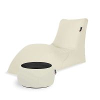 Combo Coconut SOFT LOUNGER + JUST TABLE + JUST TOP Black FIT