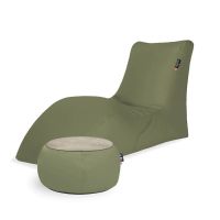Combo Kiwi SOFT LOUNGER + JUST TABLE + JUST TOP Wood FIT