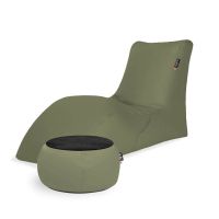 Combo Kiwi SOFT LOUNGER + JUST TABLE + JUST TOP Black FIT