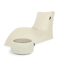 Combo Coconut SOFT LOUNGER + JUST TABLE + JUST TOP Wood FIT