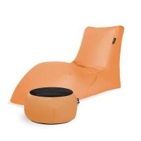 Combo Papaya SOFT LOUNGER + JUST TABLE + JUST TOP Black FIT