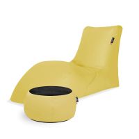 Combo Pear SOFT LOUNGER + JUST TABLE + JUST TOP Black FIT