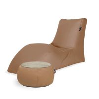 Combo Physalis SOFT LOUNGER + JUST TABLE + JUST TOP Wood FIT